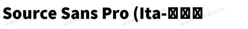 Source Sans Pro (Ita字体转换